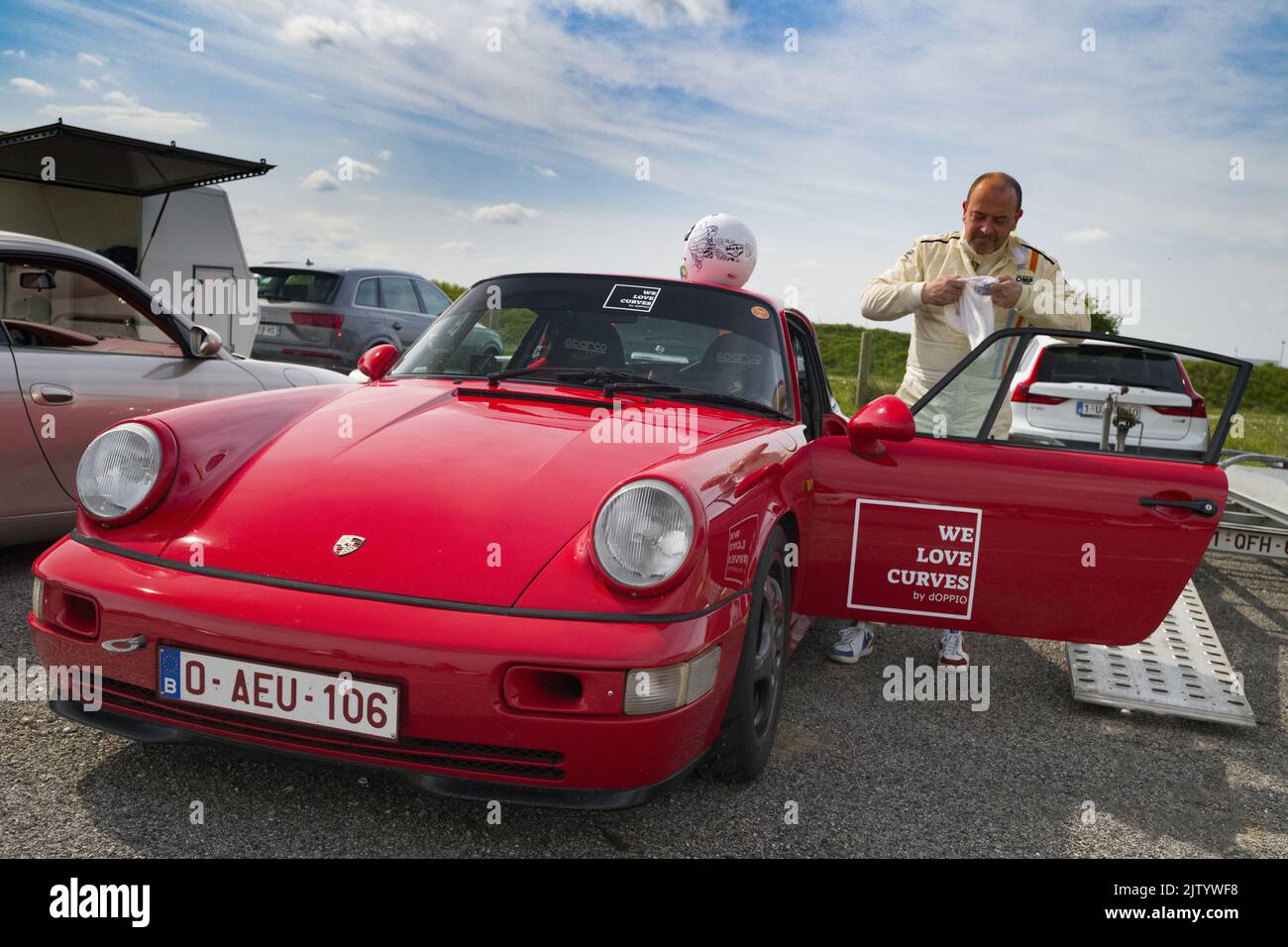 rencontre porsche sur le circuit de vitesse d'Abbeville, porsche