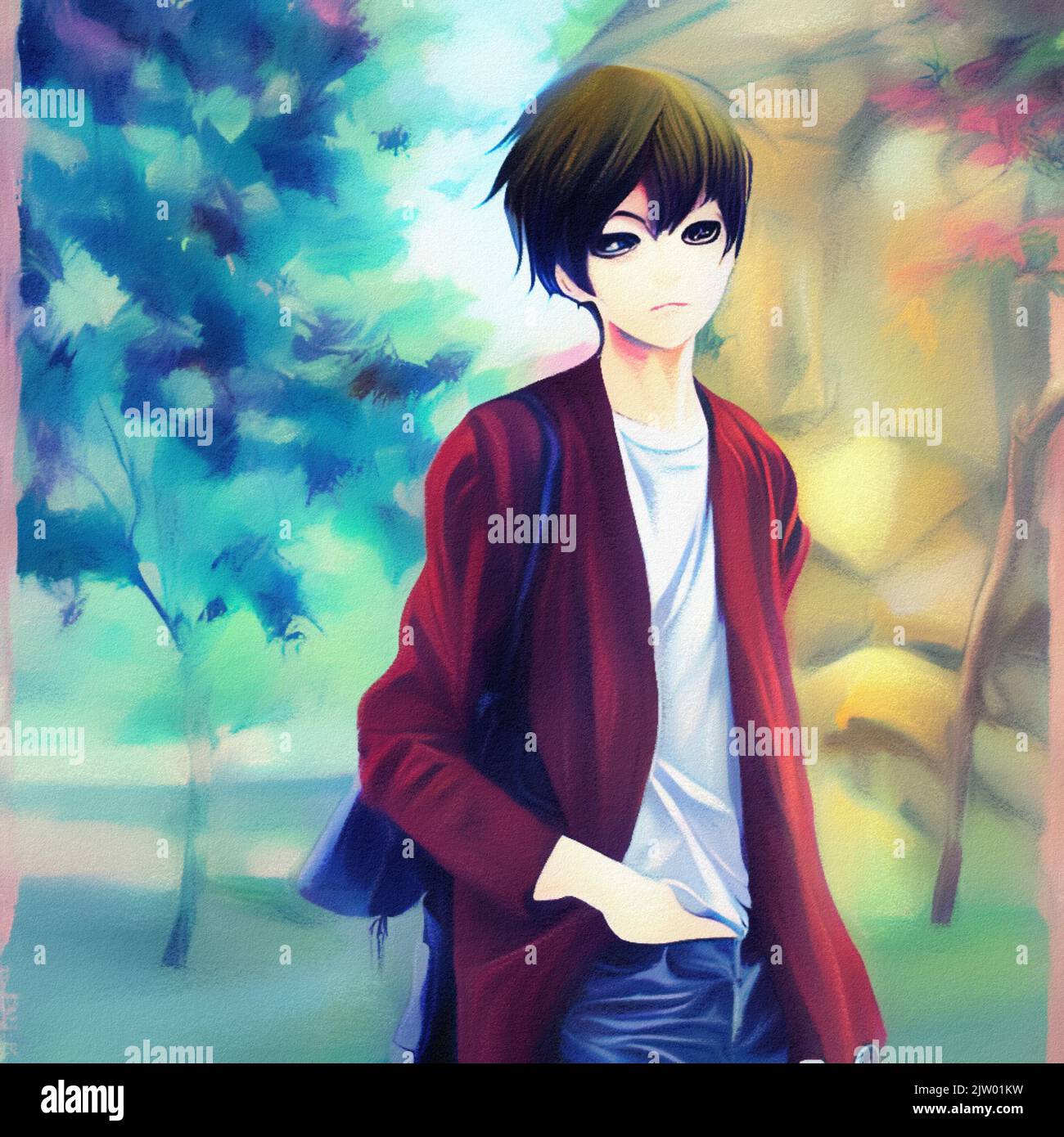 Anime boy hi-res stock photography and images - Alamy