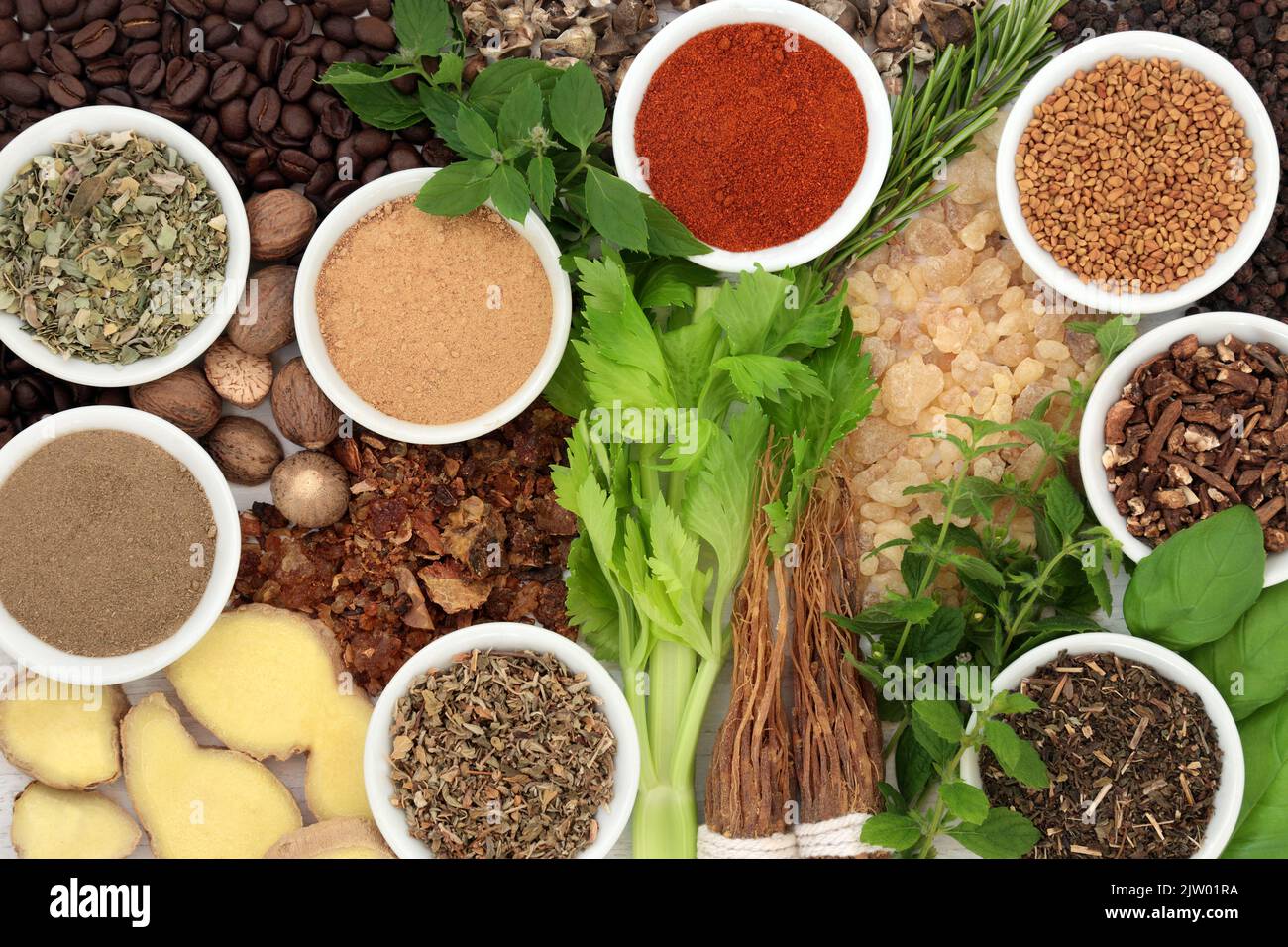 Nervine plant based food medicine with herb collection. Heals and