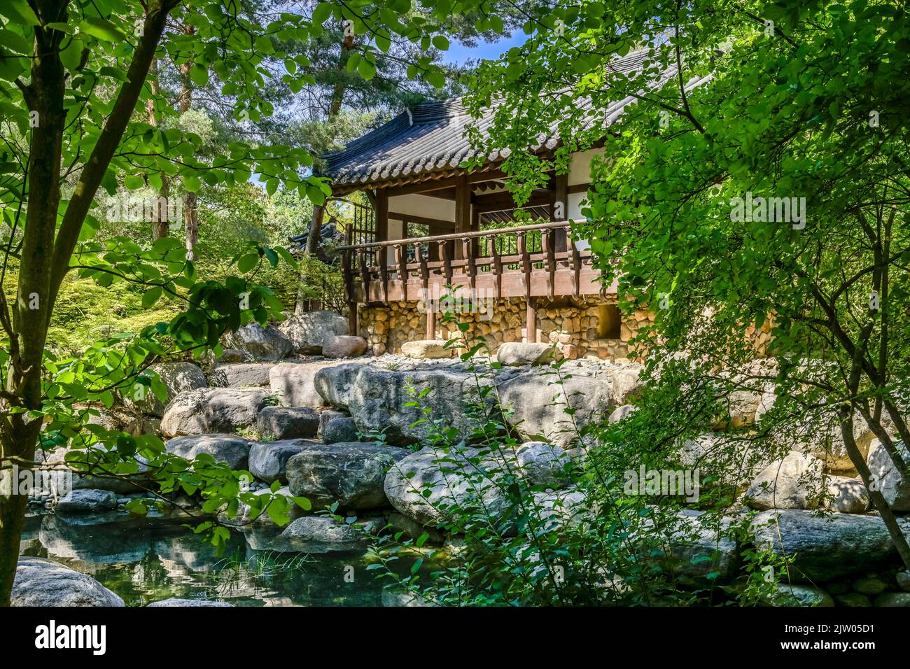 Koreanischer Garten, Gärten der Welt, Marzahn, Berlin, Deutschland