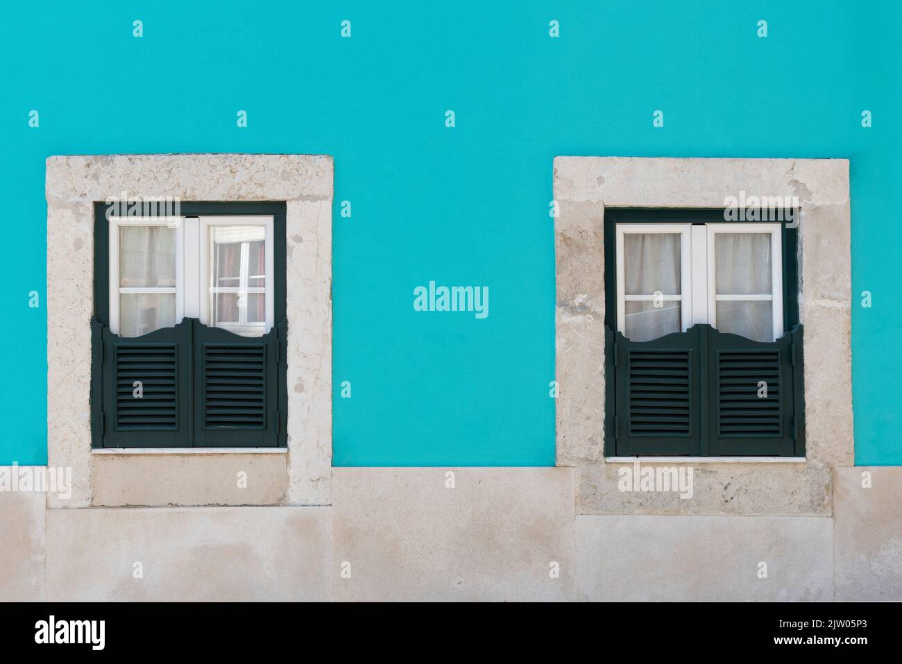 Old Portuguese windows Stock Photo Alamy
