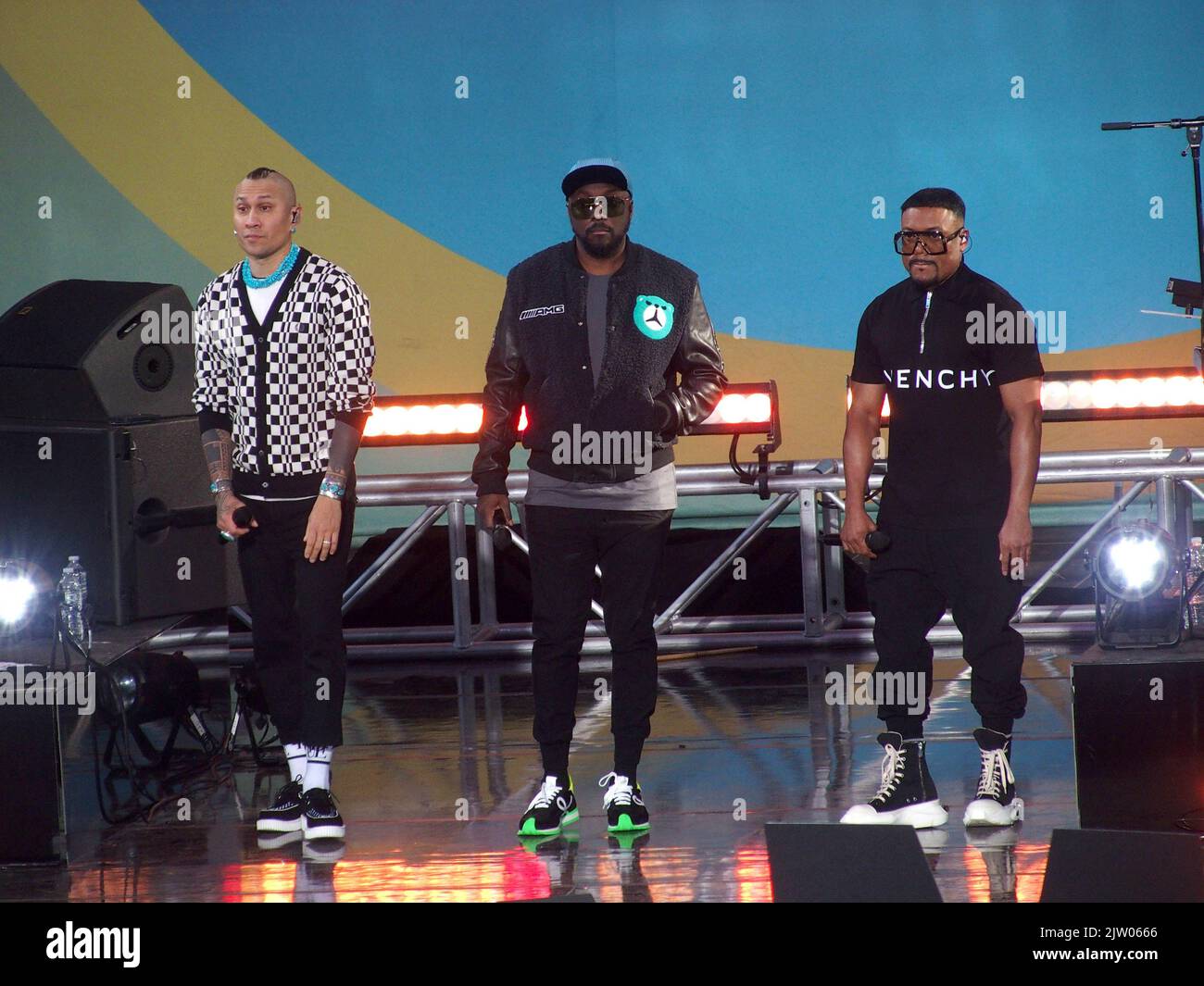 September 2, 2022, New York, New York, USA: September 2, 2022     NEW YORK .The Black Eyed Peas perform in New York's Central Park for the Good Morning America Concert Series..Taboo, Will i.Am, APL DE AP (Credit Image: © Bruce Cotler/ZUMA Press Wire) Stock Photo