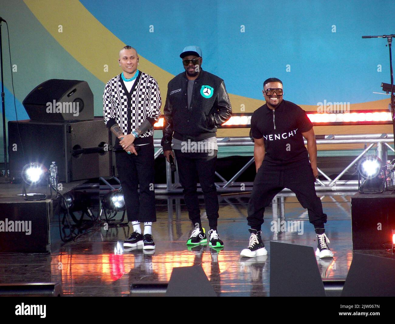 September 2, 2022, New York, New York, USA: September 2, 2022     NEW YORK .The Black Eyed Peas perform in New York's Central Park for the Good Morning America Concert Series..Taboo, Will i.Am, APL DE AP (Credit Image: © Bruce Cotler/ZUMA Press Wire) Stock Photo