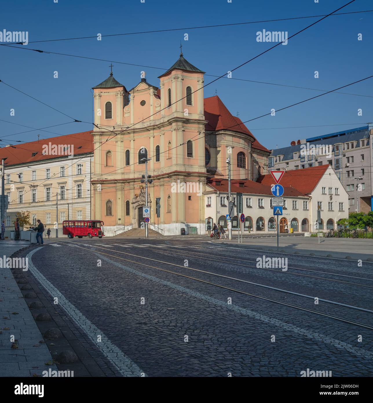 Trinity Church Bratislava Slovakia Stock Photo Alamy