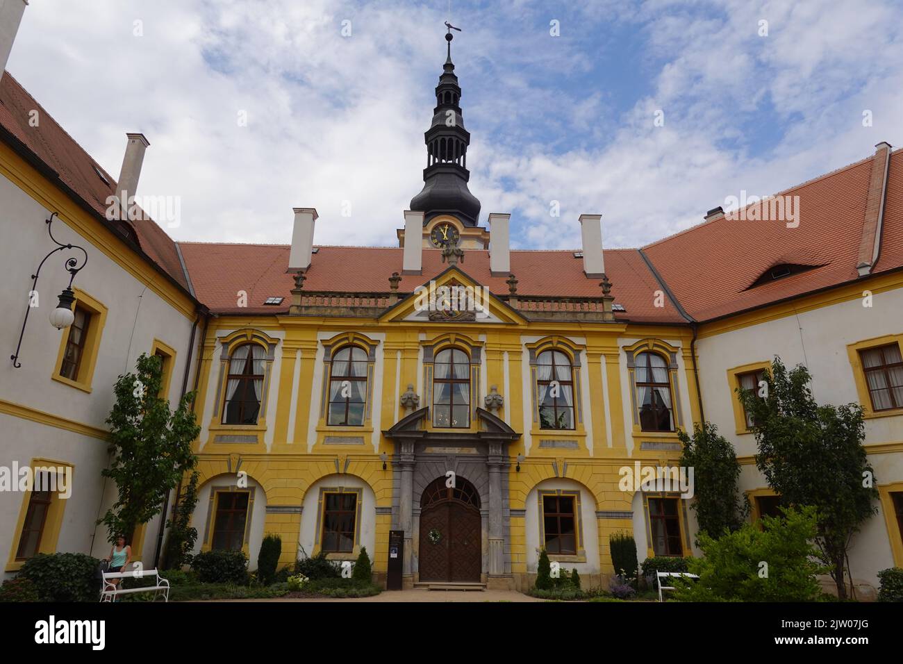 Decin Castle, City of Decin, Czech Republic, Europe Stock Photo