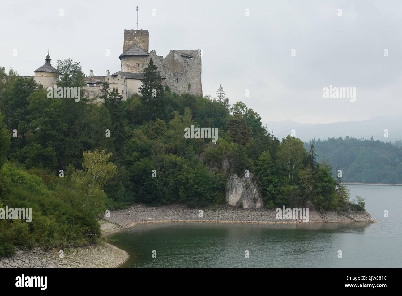 Niedzica Castle, Dunajec Castle, southern Poland, Europe Stock Photo