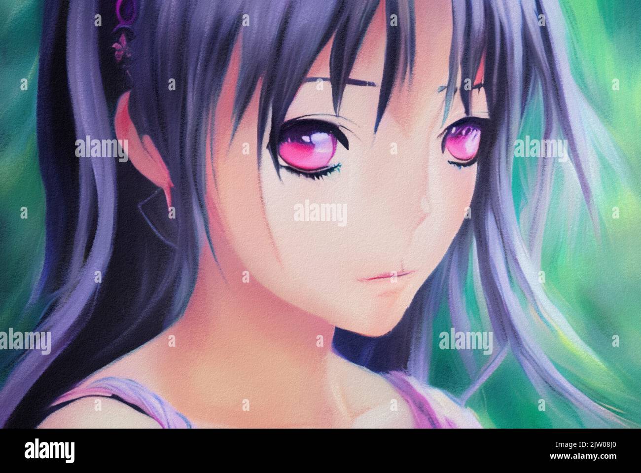 Sad anime hi-res stock photography and images - Alamy