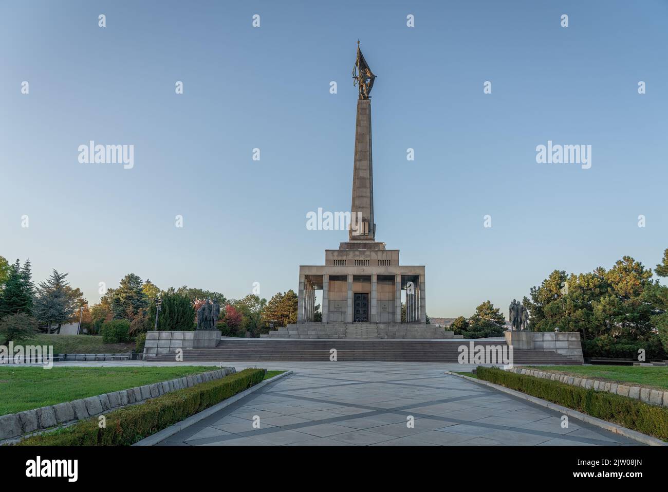 Slavin War Memorial - Bratislava, Slovakia Stock Photo