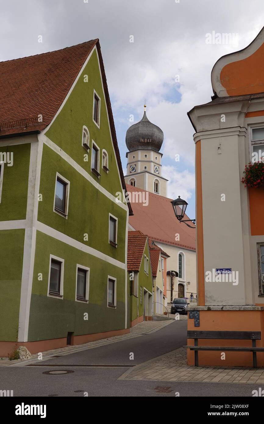 Velburg a small historic town in Bavaria, Germany Stock Photo