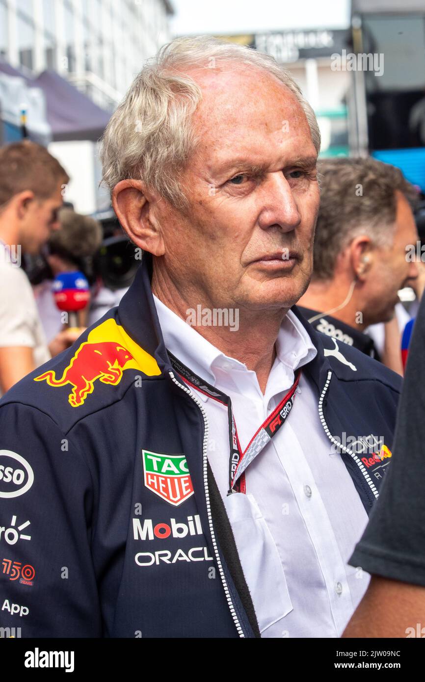 ZANDVOORT, Netherlands. , . in Zandvoort, Dr. Helmut MARKO, former F1 pilot and consultant to Red Bull, picture and copyright Leo Vogelzang ATP images Credit: SPP Sport Press Photo. /Alamy Live News Stock Photo