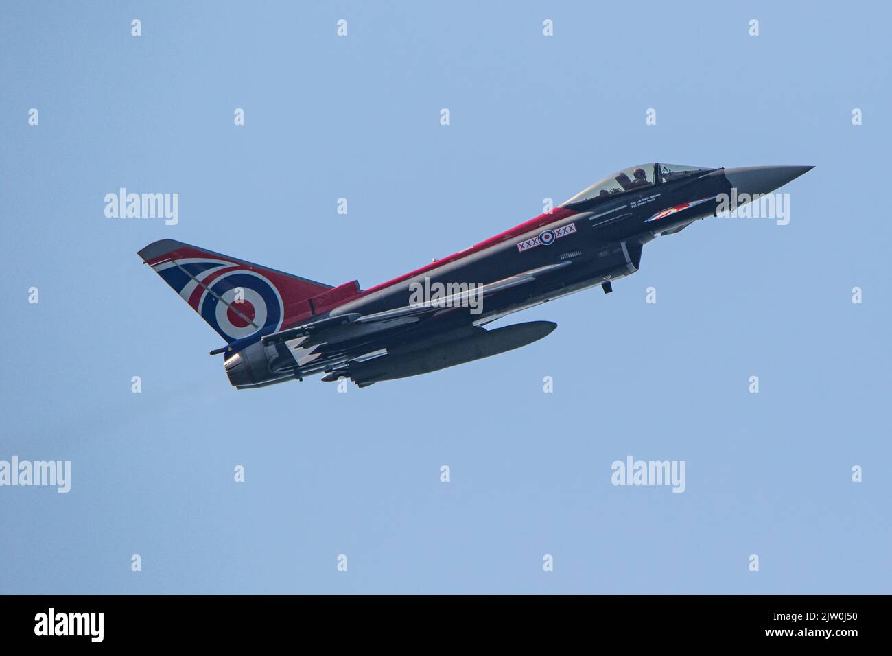 RAF Eurofighter Typhoon displaying at Blackpool Air Show 2022 Stock