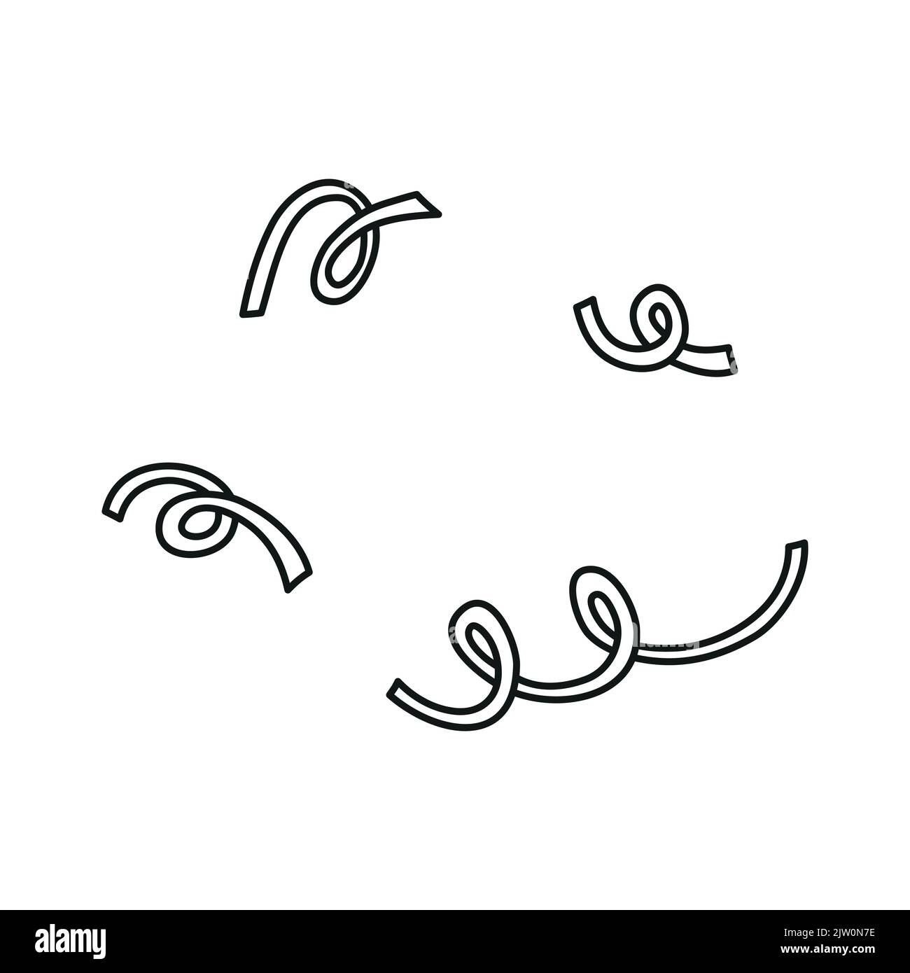 Black streamer ribbon on white Stock Vector Images - Alamy