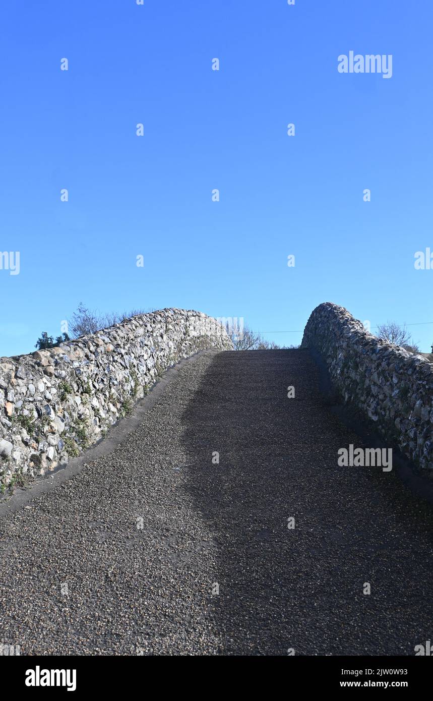 packhorse bridge, moulton,, cambridgeshire Stock Photo Alamy