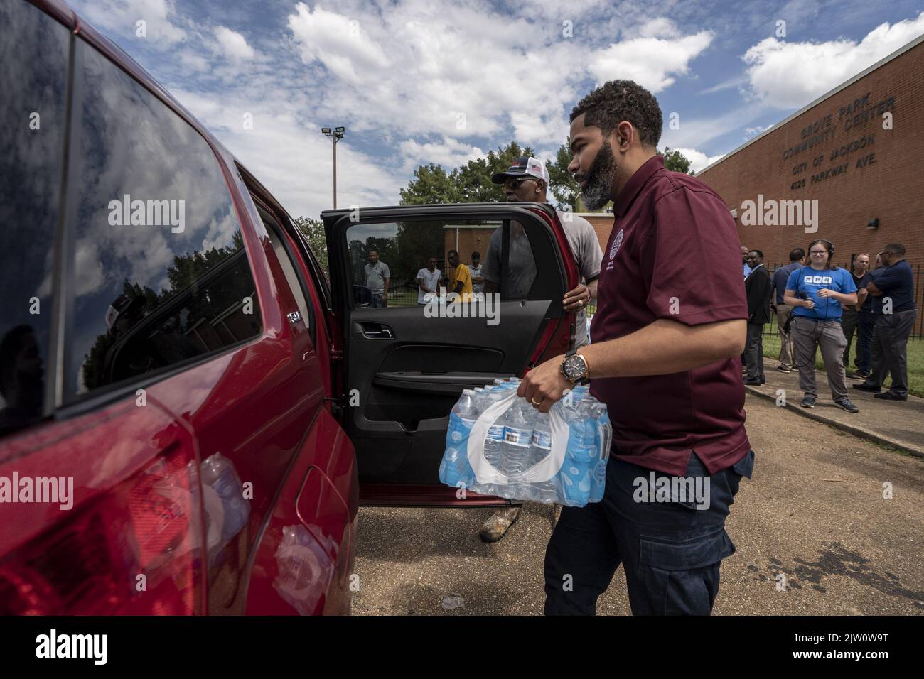 Jackson, USA. 02nd Sep, 2022. Mayor Chokwe Antar Lumumba of Jackson