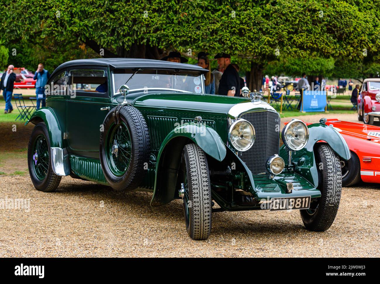 Cars Arriving at the Concours of Elegance 2022 being held at Hampton