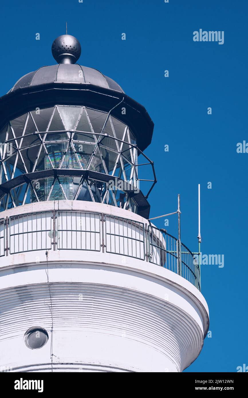 Top of the Hirtshals Fyr Lighthouse in Denmark. High quality photo Stock Photo