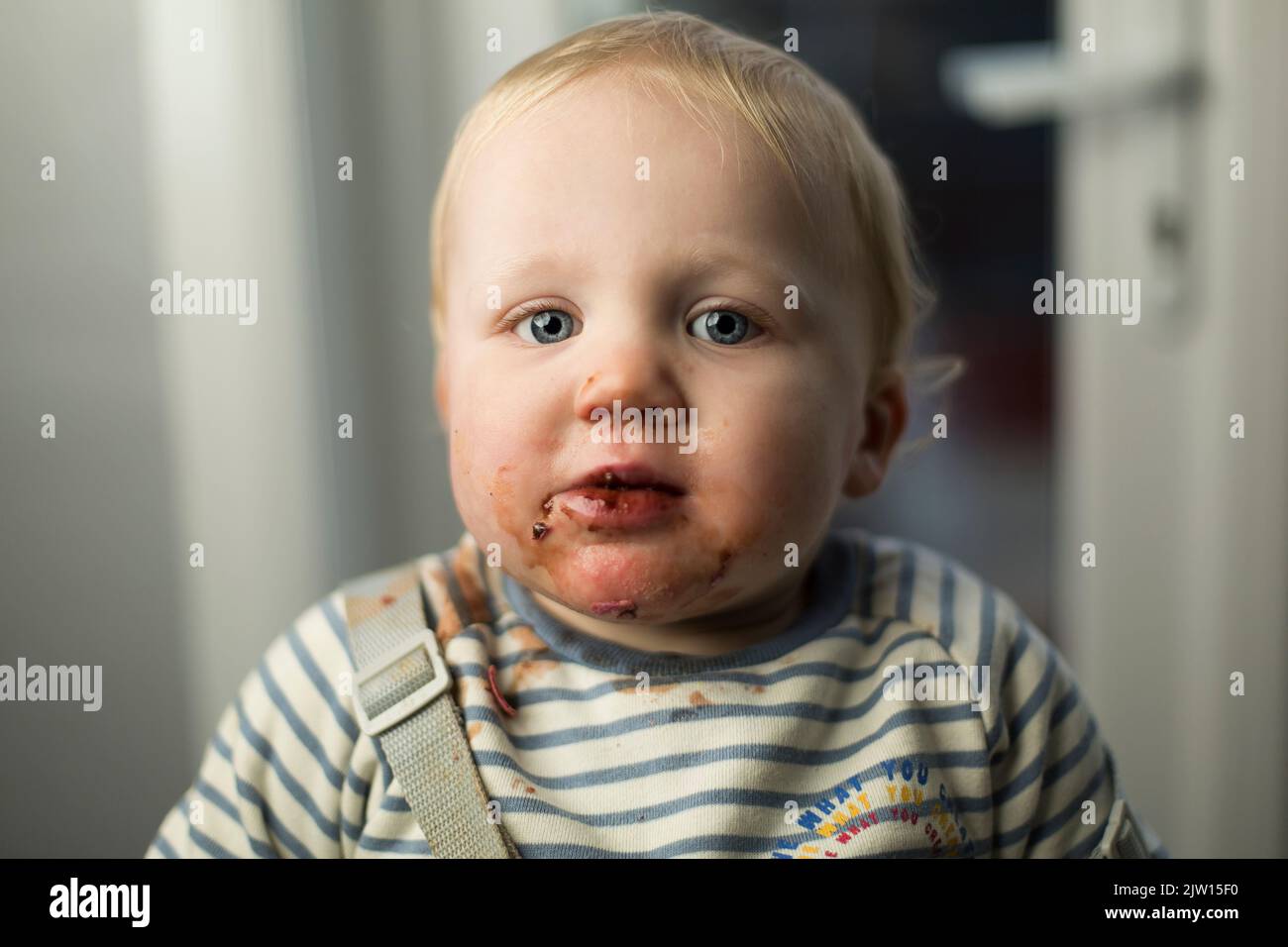 Ice cream around the mouth hi-res stock photography and images - Alamy