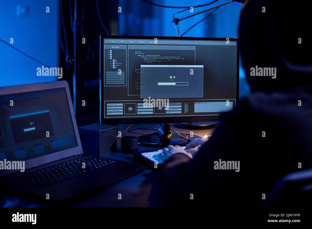 Cyber attack loading progress bar hi-res stock photography and images ...