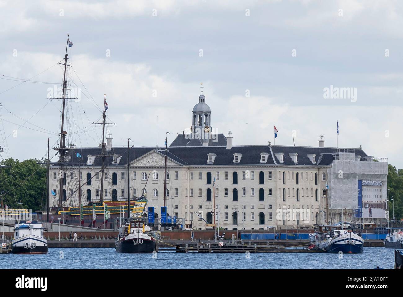 A general view of the the Het Scheepvaartmuseum (National Maritime Museum) in Amsterdam, Holland. Stock Photo