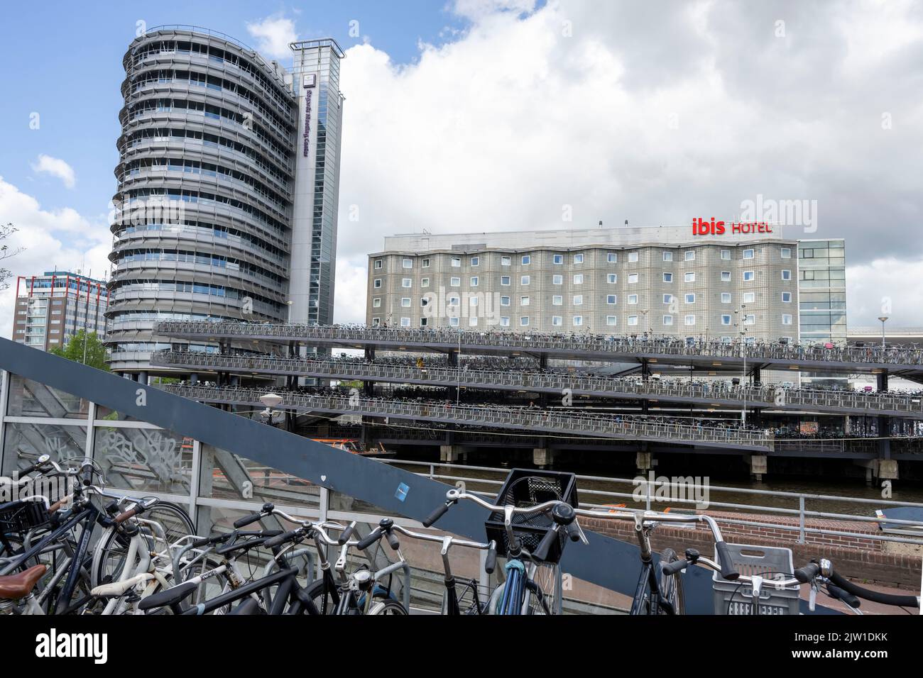 A general view of an Ibis hotel in Amsterdam, Holland. Stock Photo