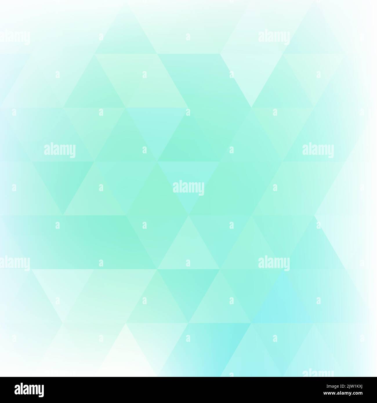 Abstract light turquoise geometric background with triangles. Raster pattern Stock Photo