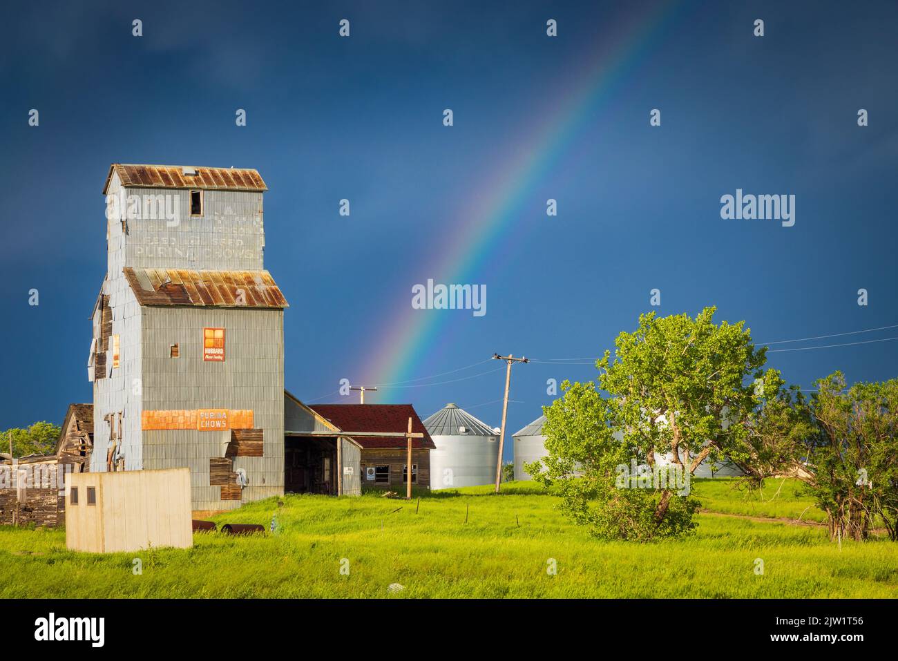 Farm buildings near Belle Fourche, South Dakota Stock Photo Alamy