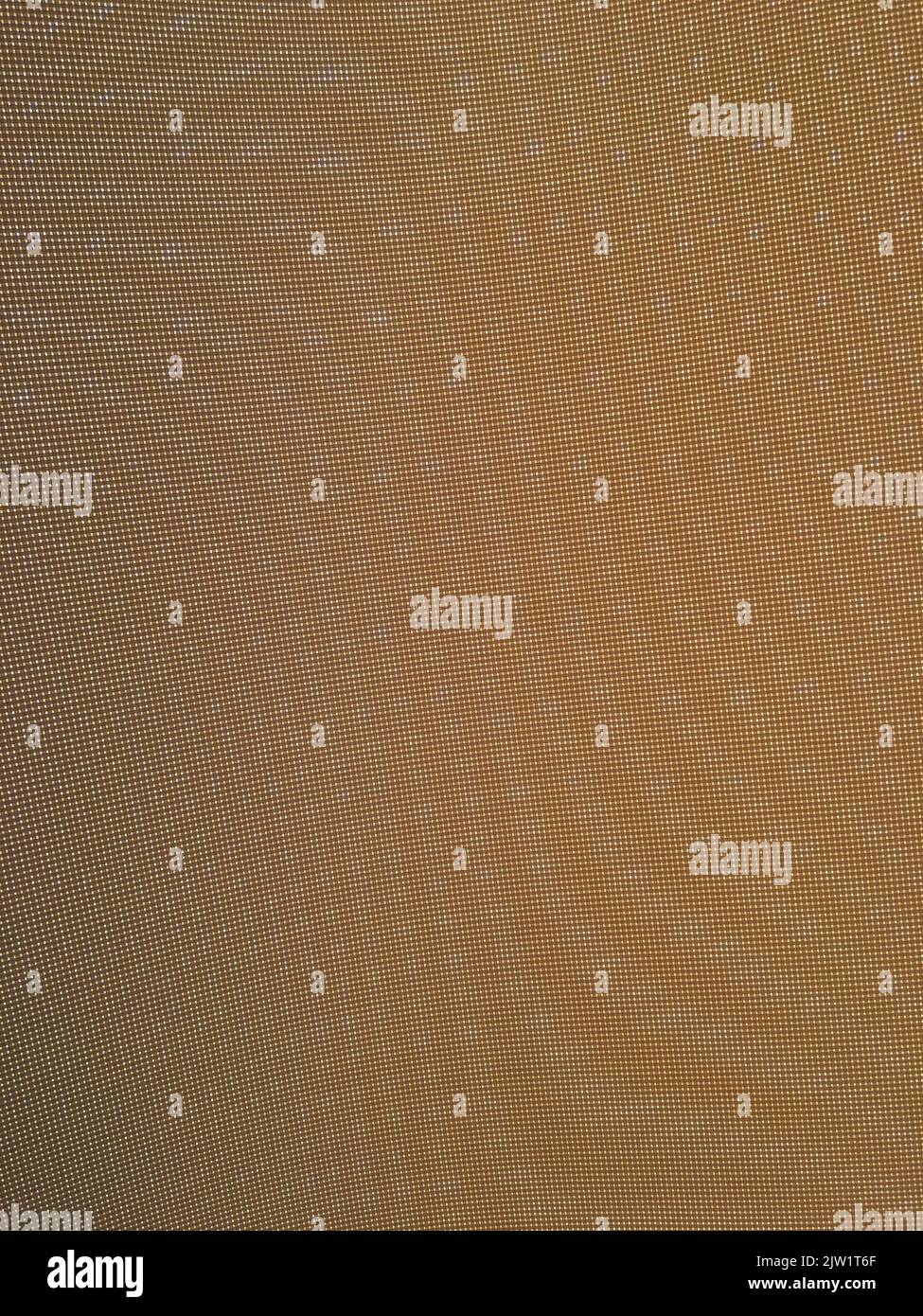 Fine Brown Mesh Fabric Texture Background Close Up Stock Photo