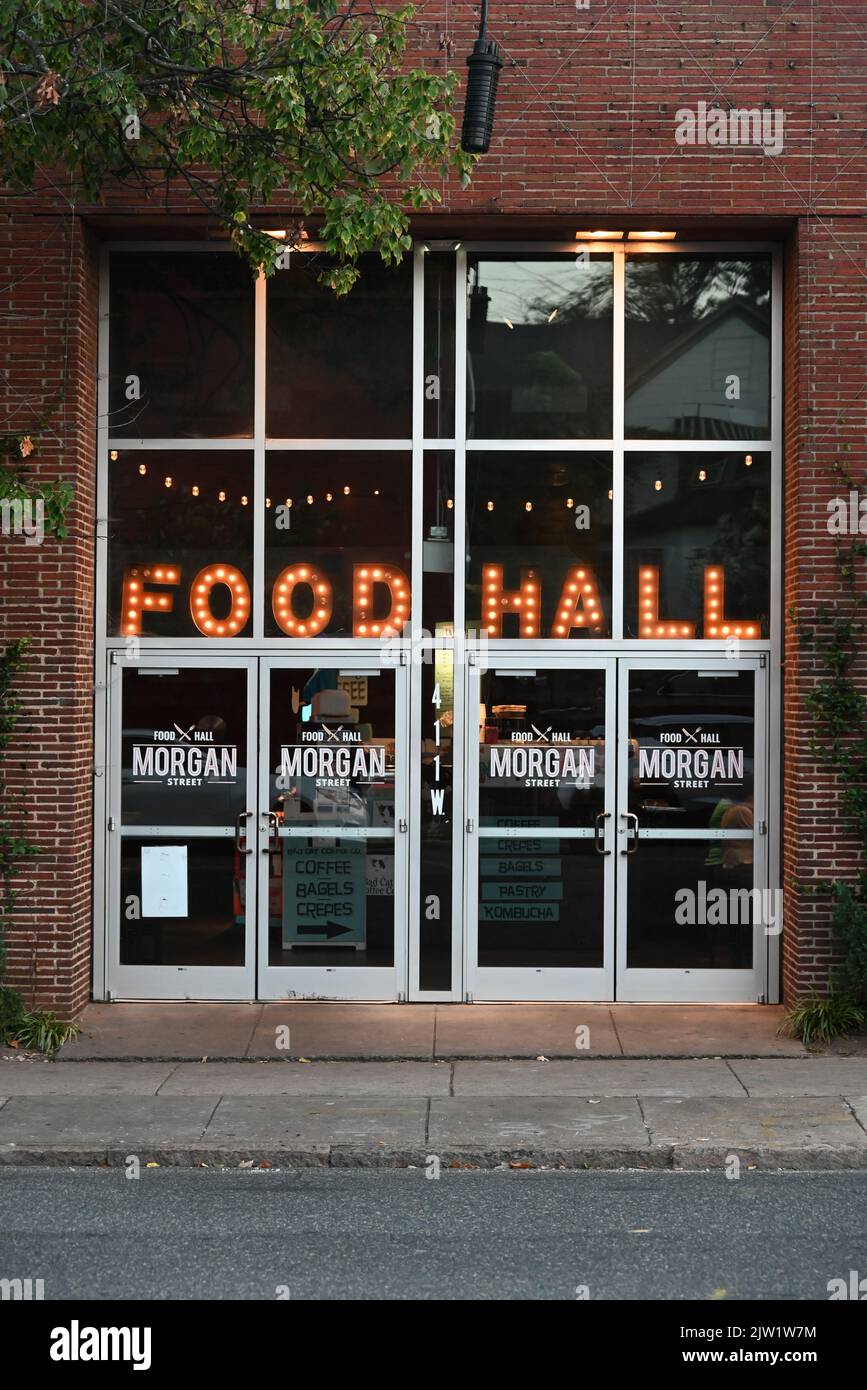 Entrance to the Street Food Hall in Raleigh, North Carolina Stock Photo Alamy