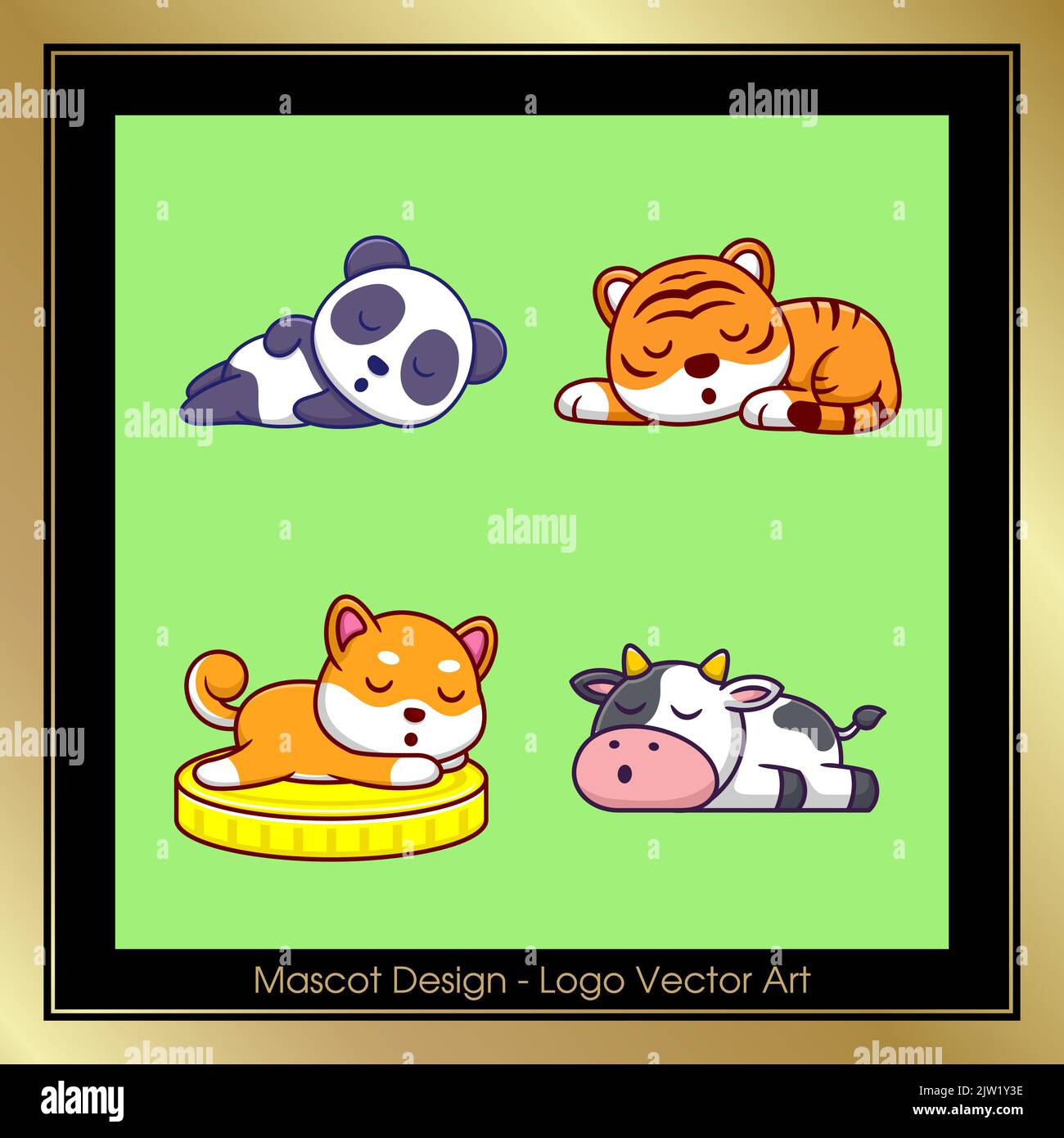 New Mascot logo illustration vector design. Suitable for Company