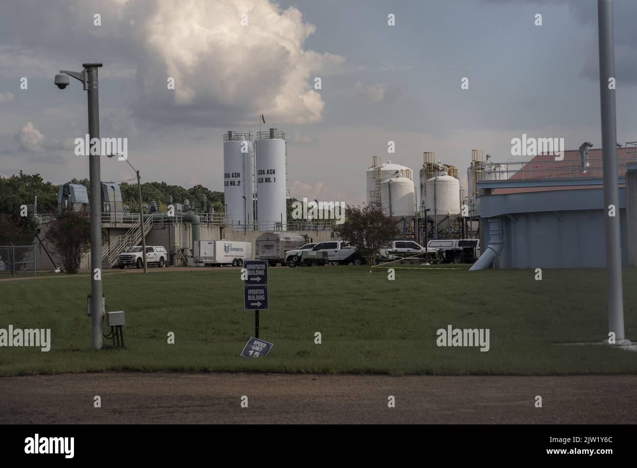 Jackson, USA. 02nd Sep, 2022. The O.B. Curtis Water Treatment Plant is