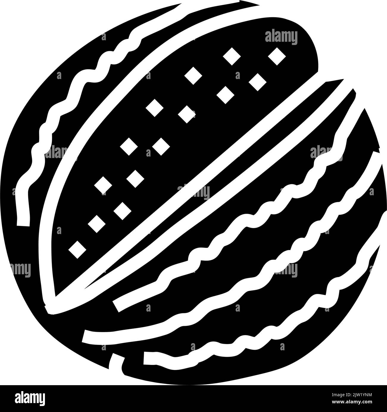 cut watermelon glyph icon vector illustration Stock Vector Image & Art