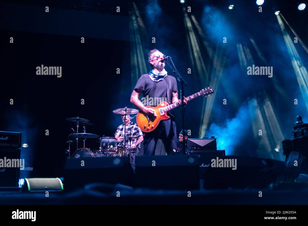 Mexican band Molotov performs live during Vive Latino 2022 Festival in Zaragoza, Spain Stock Photo
