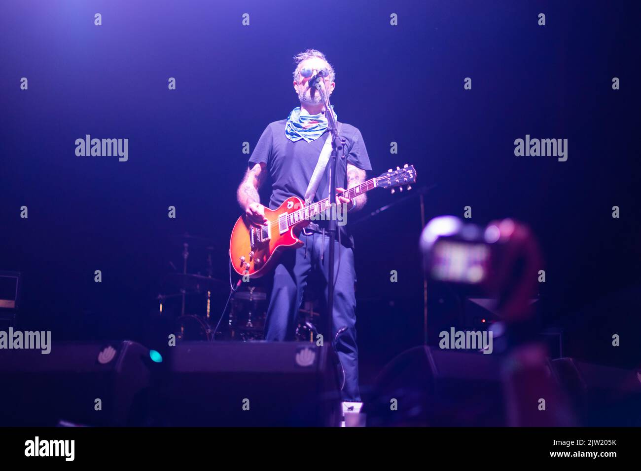 Mexican band Molotov performs live during Vive Latino 2022 Festival in Zaragoza, Spain Stock Photo