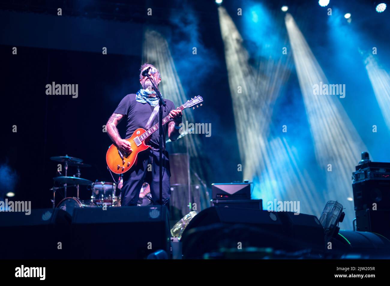 Mexican band Molotov performs live during Vive Latino 2022 Festival in Zaragoza, Spain Stock Photo