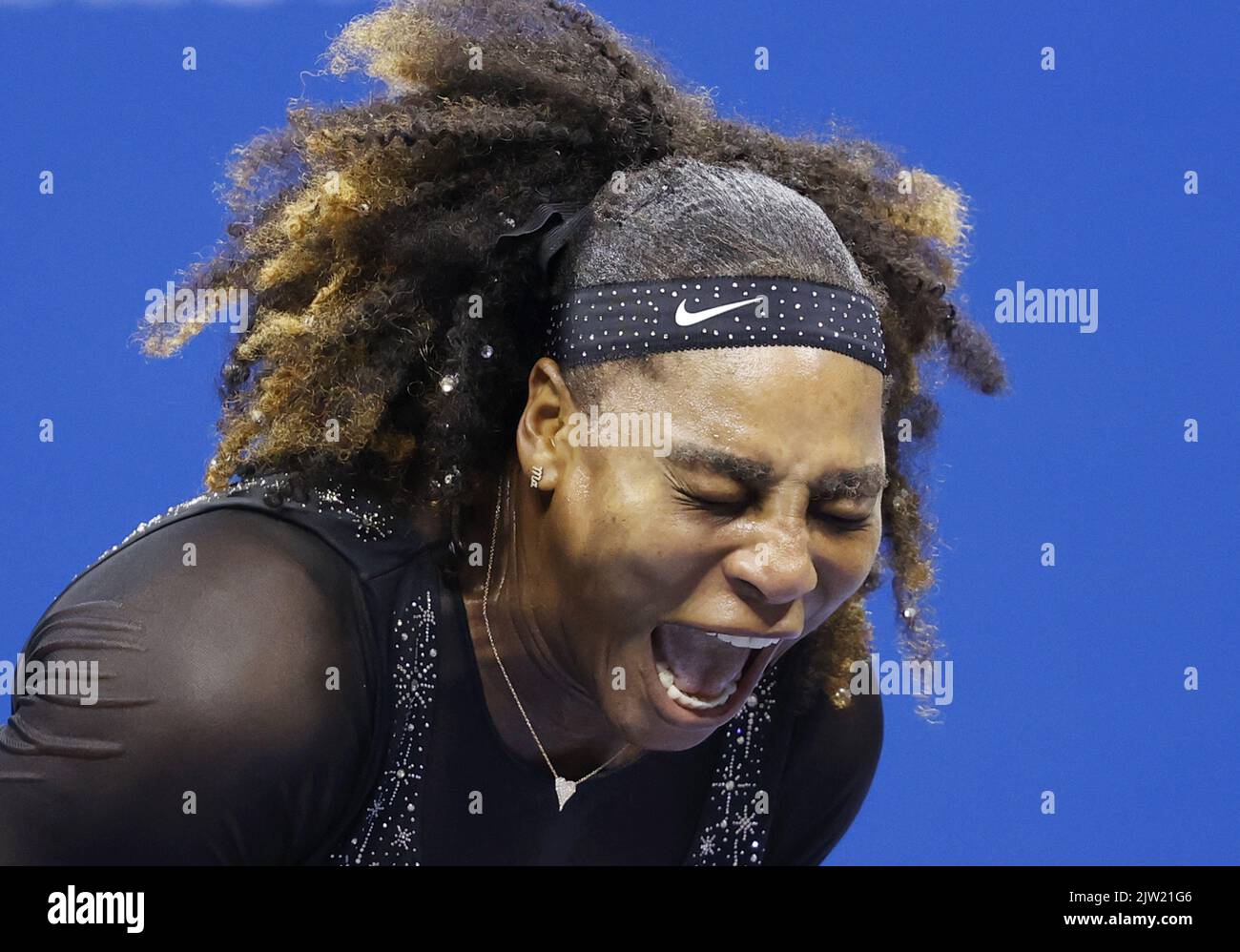 Flushing Meadow USA 02nd Sep 2022 Serena Williams Celebrates After 
