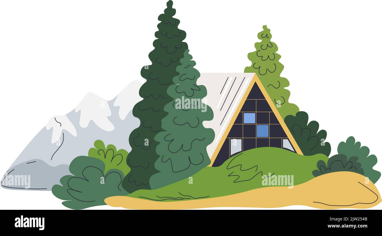 Eco Resort For Vacation Living In Tiny House Stock Vector Image Art eco-resort-for-vacation-living-in-tiny-house-stock-vector-image-art