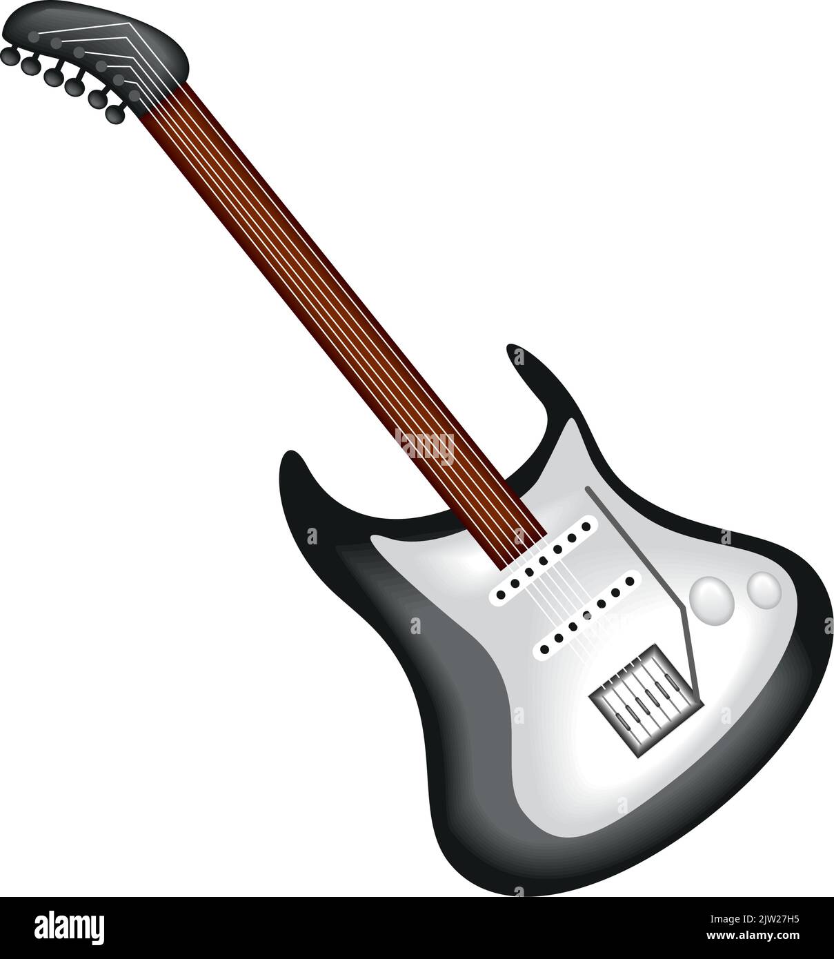 realistic electric guitar instrument Stock Vector Image & Art - Alamy