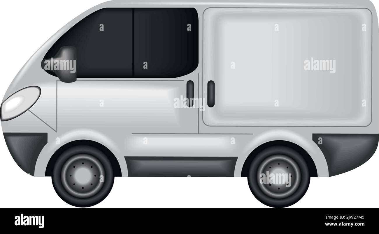 van car transport mockup Stock Vector Image & Art - Alamy
