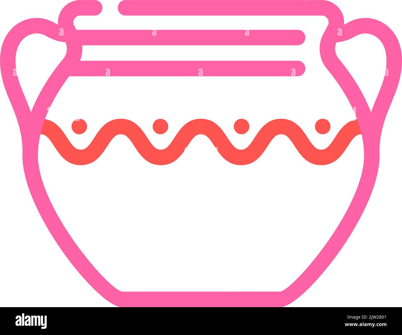 craft clay crockery color icon vector illustration Stock Vector Image