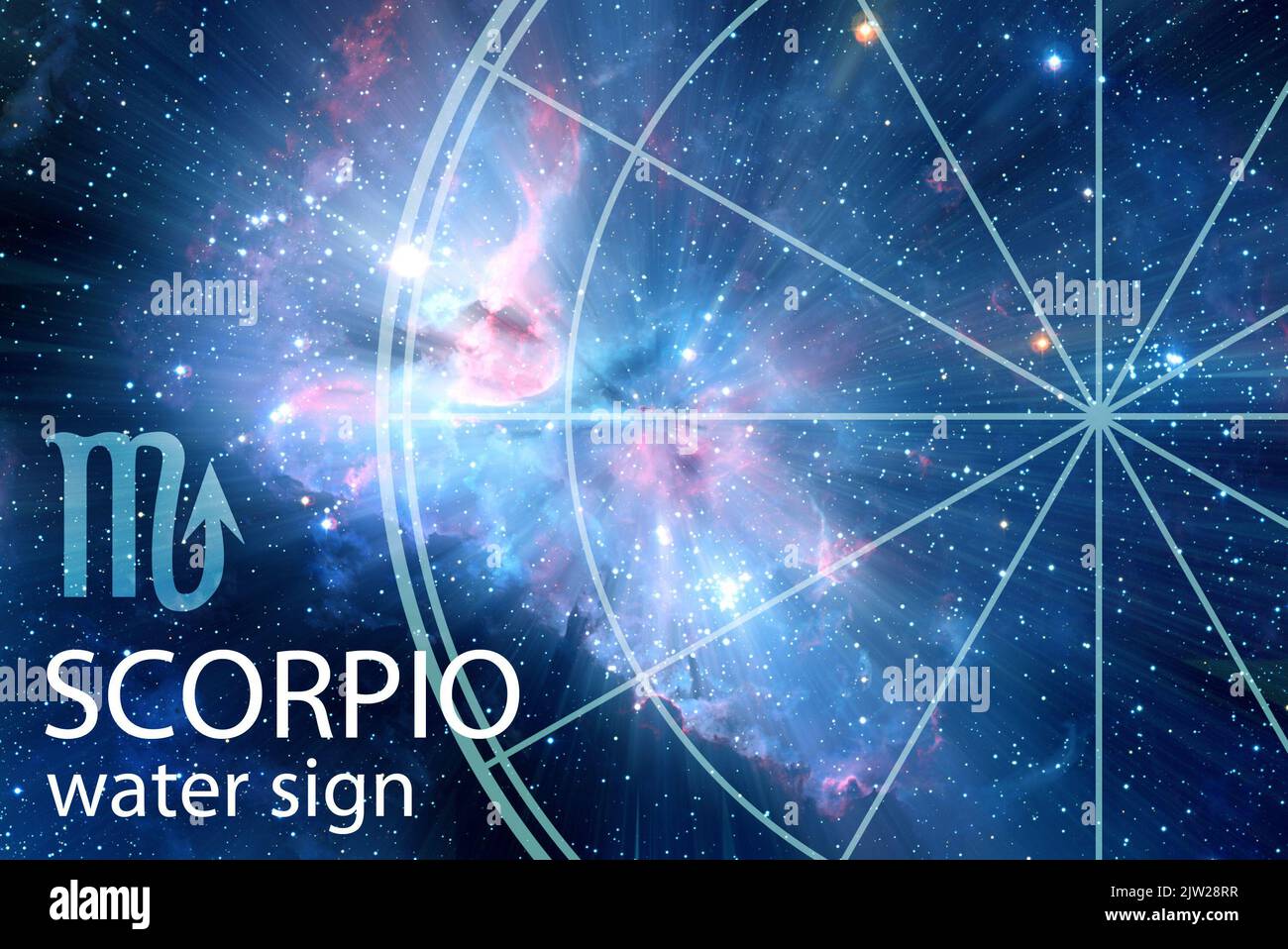 astrology symbol of the zodiac sign of Scorpio Stock Photo