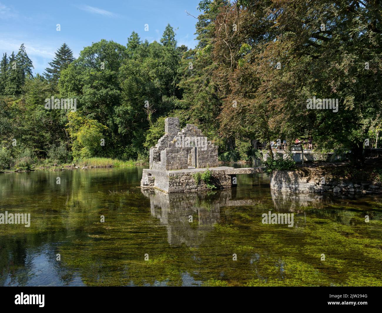 The ingenious Monk’s Fishing House is on the former grounds of Cong Abbey in County Mayo, Ireland. Stock Photo