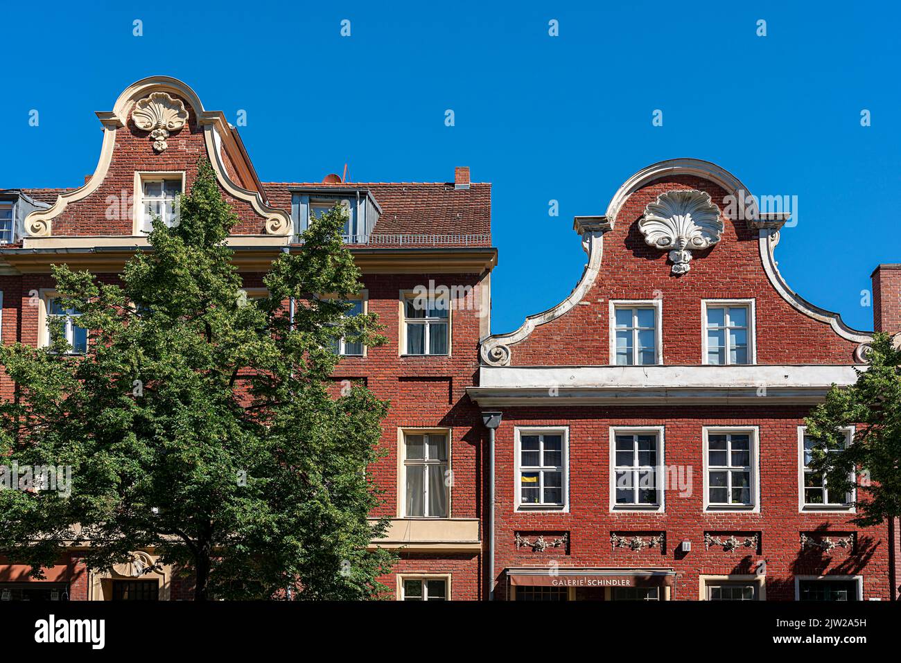 Hollaender Viertel, architecture in the old town of Potsdam, Brandenburg, Germany Stock Photo