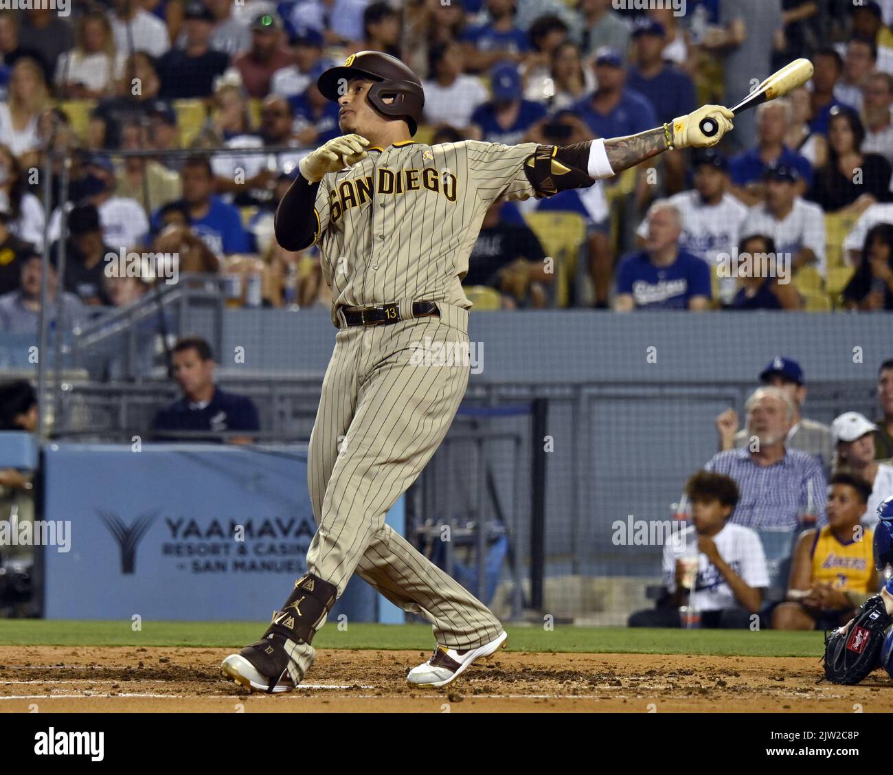 https://c8.alamy.com/comp/2JW2C8P/los-angeles-usa-02nd-sep-2022-san-diego-padres-manny-machado-hits-a-two-run-home-run-off-los-angeles-dodgers-starting-pitcher-dustin-may-during-the-third-inning-at-dodger-stadium-in-los-angeles-on-friday-september-2-2022-photo-by-jim-ruymenupi-credit-upialamy-live-news-2JW2C8P.jpg