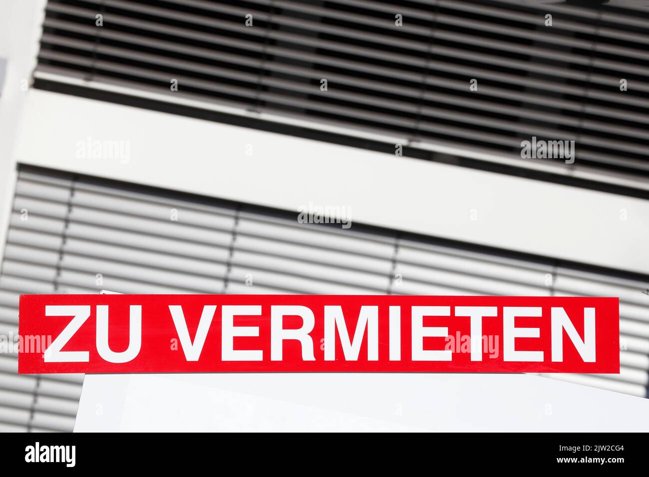 Sign rental at a window, Germany Stock Photo - Alamy