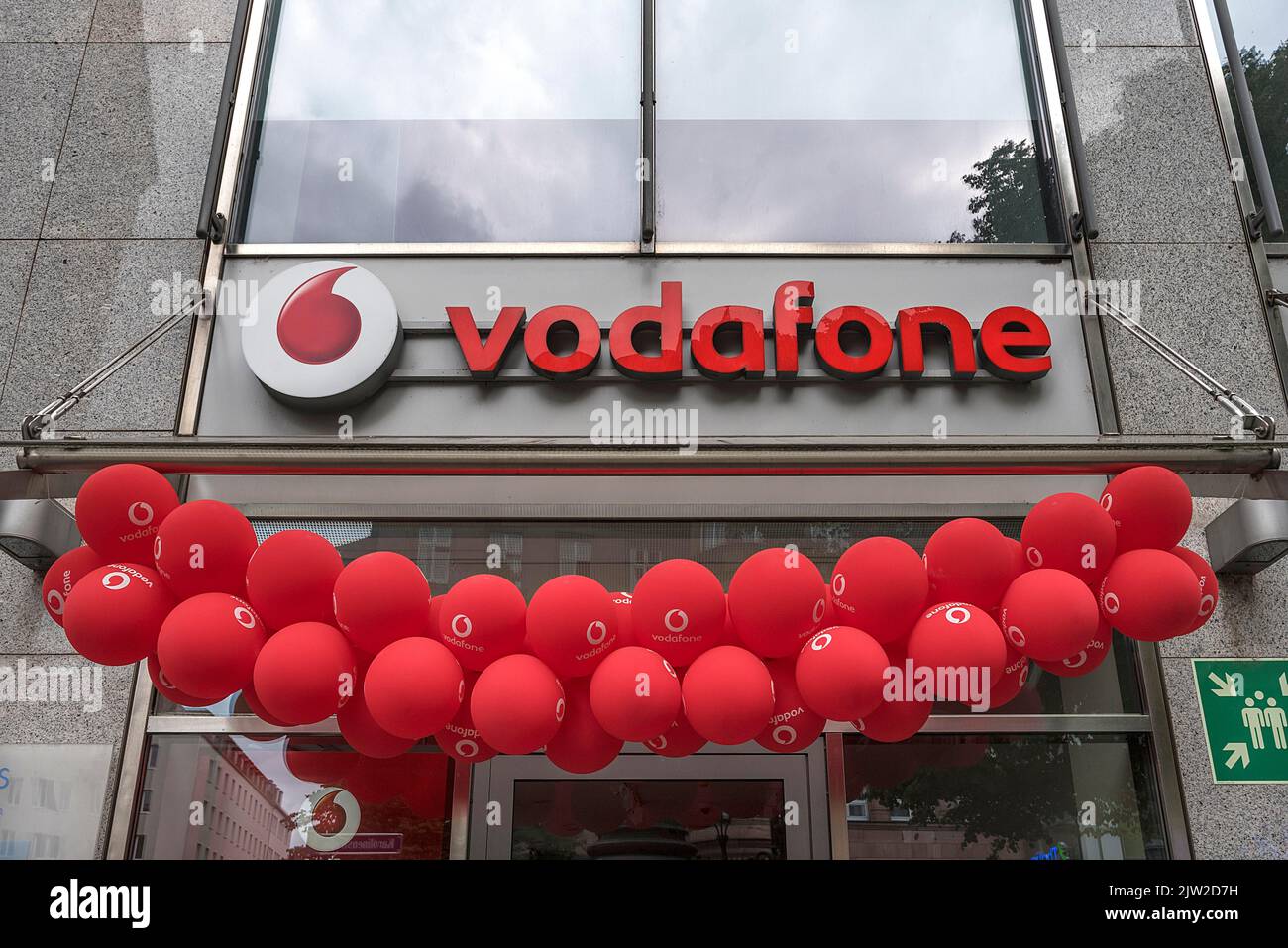 Vodafone balloon red hi-res stock photography and images - Alamy