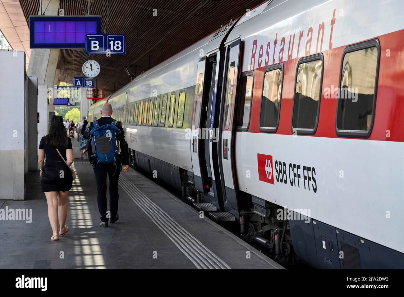 SBB Passenger Train Restaurant, Zurich, Switzerland Stock Photo Alamy