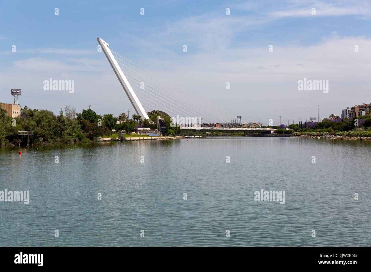 Puente de la Barqueta, Seville, Spain Stock Photo