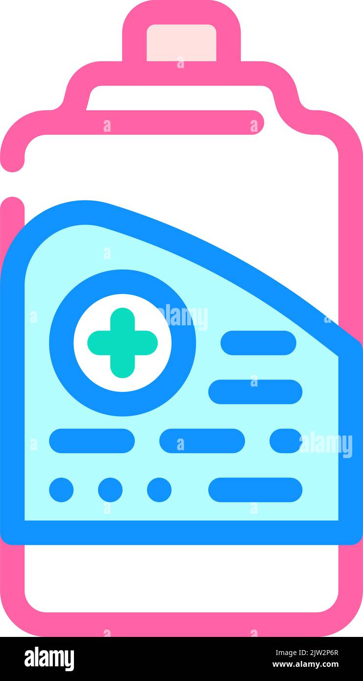 antibacterial soap color icon vector illustration Stock Vector Image ...