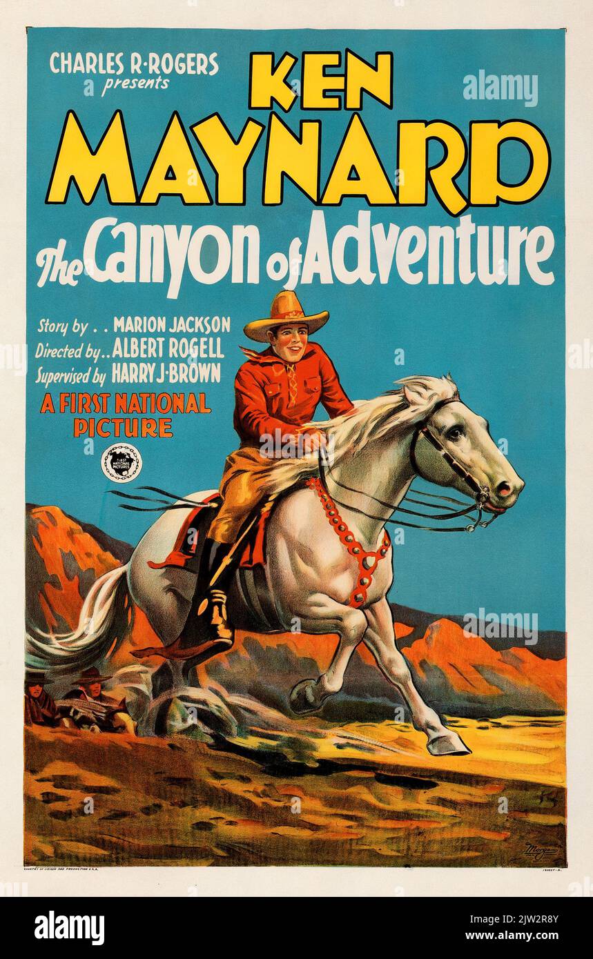 Ken Maynard The Canyon of Adventure (First National, 1928) Western