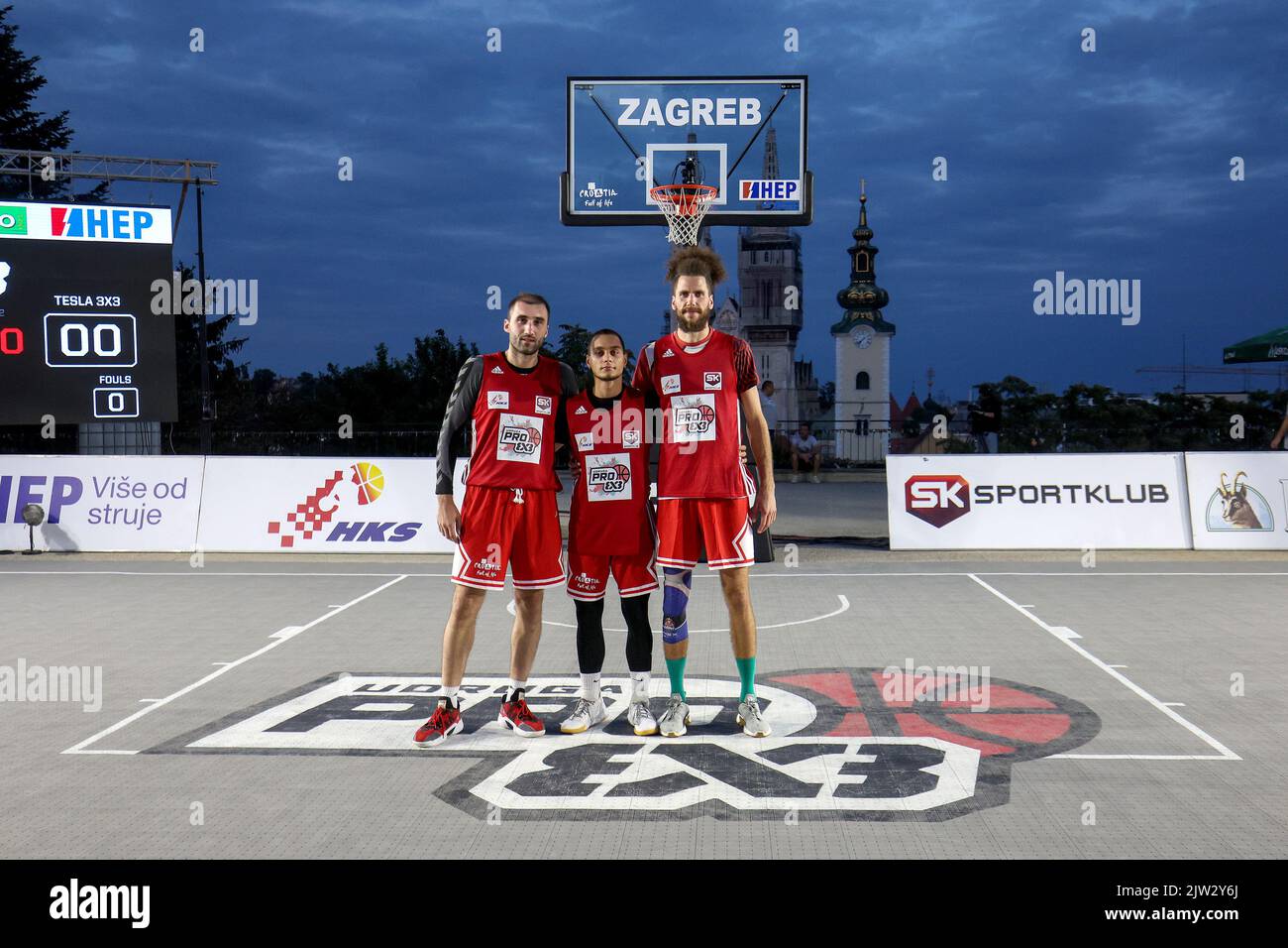 FIBA 3x3 Quest tournament held at Upper town in Zagreb, Croatia on September 2, 2022